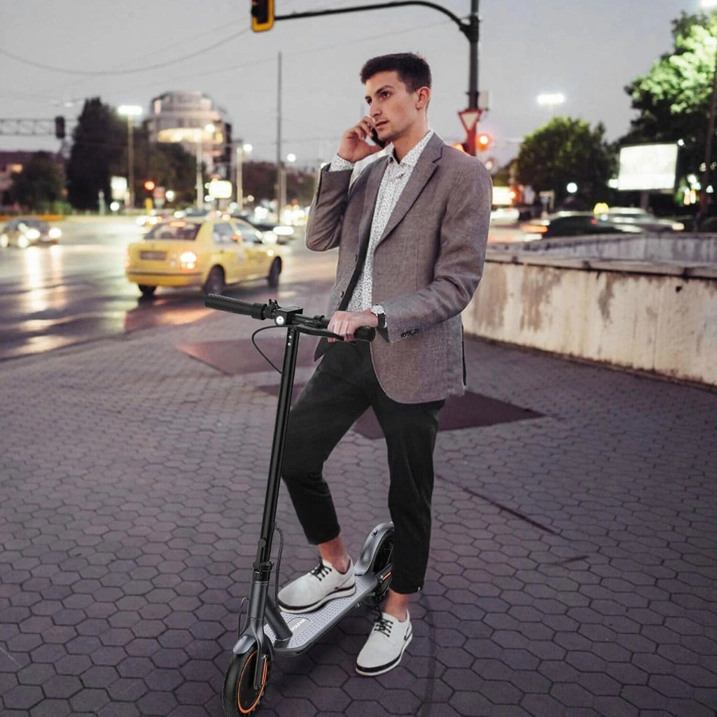 Electric Scooter 10 Inch Solid Tires, 500W, Dual Suspension