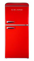 Galanz Retro Two-Door Refrigerator 4.0 cu ft - Red