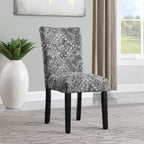 Set Of 2 Upholstered Parsons Dining Chairs, 38 in H x 19 in W x 23.5 in D