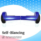 GOTRAX Hoverboard, 200W Motor, 6.5 inch LED Wheels, Blue - FX3
