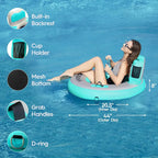Inflatable Floating Ring Hammock And River Tube - 6-Circle, 8-Circle, 10-Circle Or 3-6-Circle