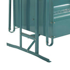 Crosley Outdoor Metal Loveseat Glider, Turquoise, 32.5in H x 48.75in W x 28in D - Bates