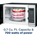 GE Countertop Microwave Oven 700-Watt 0.7 Cu Ft Stainless Steel - GCST07N1WSS