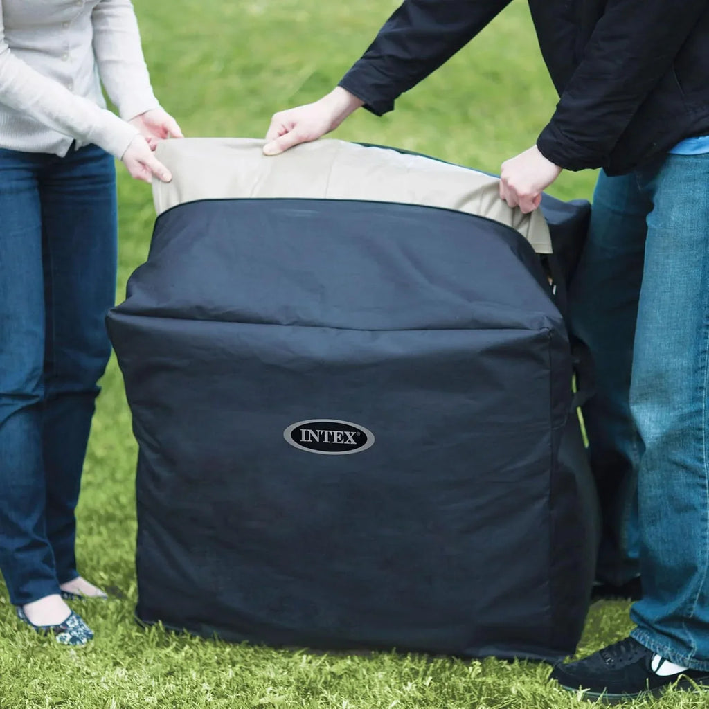 Intex PureSpa Bubble Massage Inflatable Spa, 4 Person, 196x71 cm, Navy - 55084