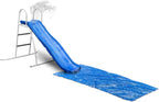 XDP RECREATION Water Wave Slide, 6 Foot, Blue, Built-In Adjustable Sprinkler