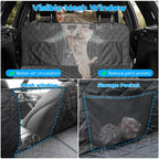 URPOWER Dog Car Seat Cover Extender, Waterproof And Padded With Safety Belt And Mesh Window