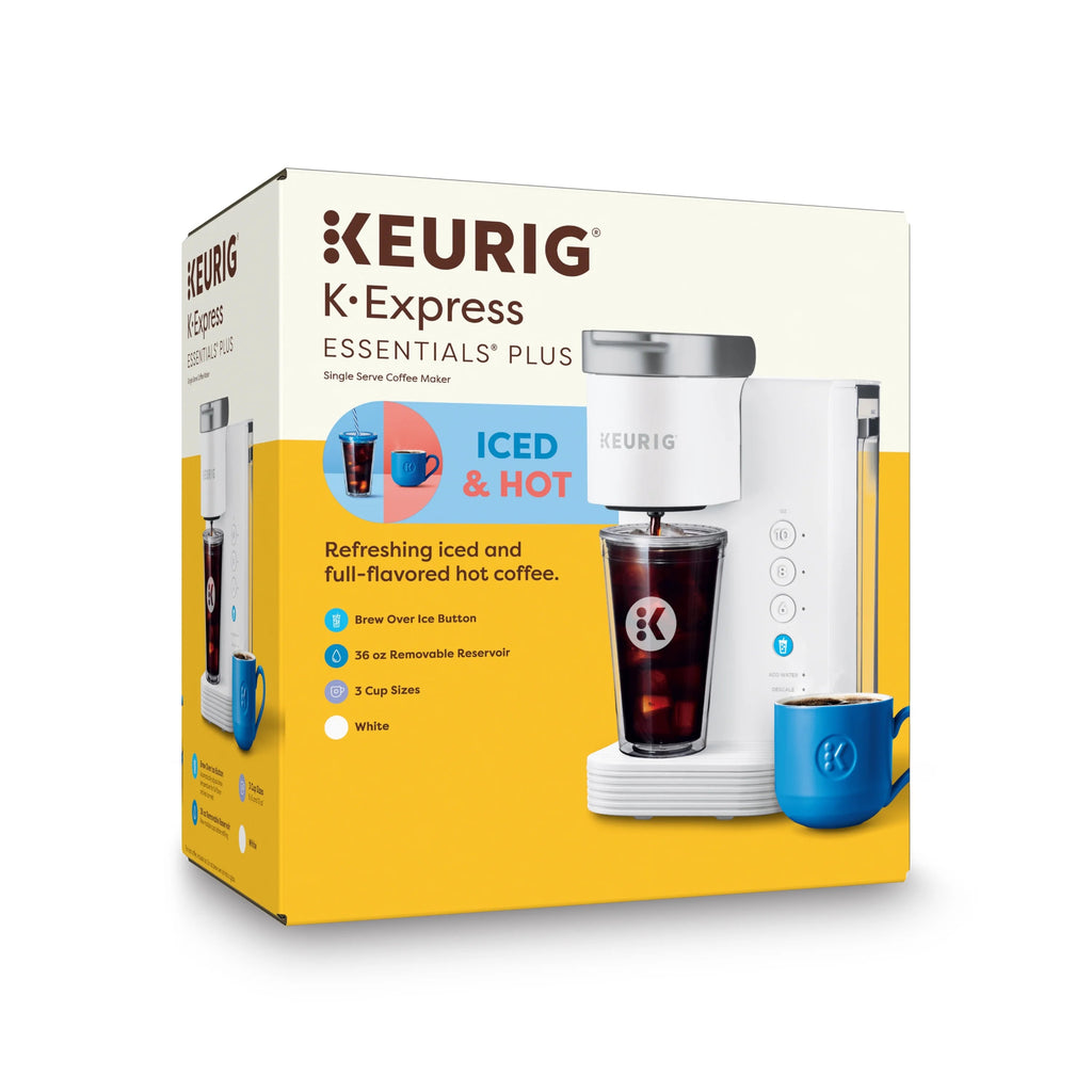 Keurig Single-Serve K-Cup Pod Coffee Maker, White - K-Iced Essentials