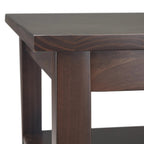 Solid Wood Narrow Side Table, 14 in Wide, 24 in D x 14 in W x 20 in H