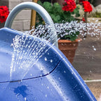 XDP RECREATION Water Wave Slide, 6 Foot, Blue, Built-In Adjustable Sprinkler