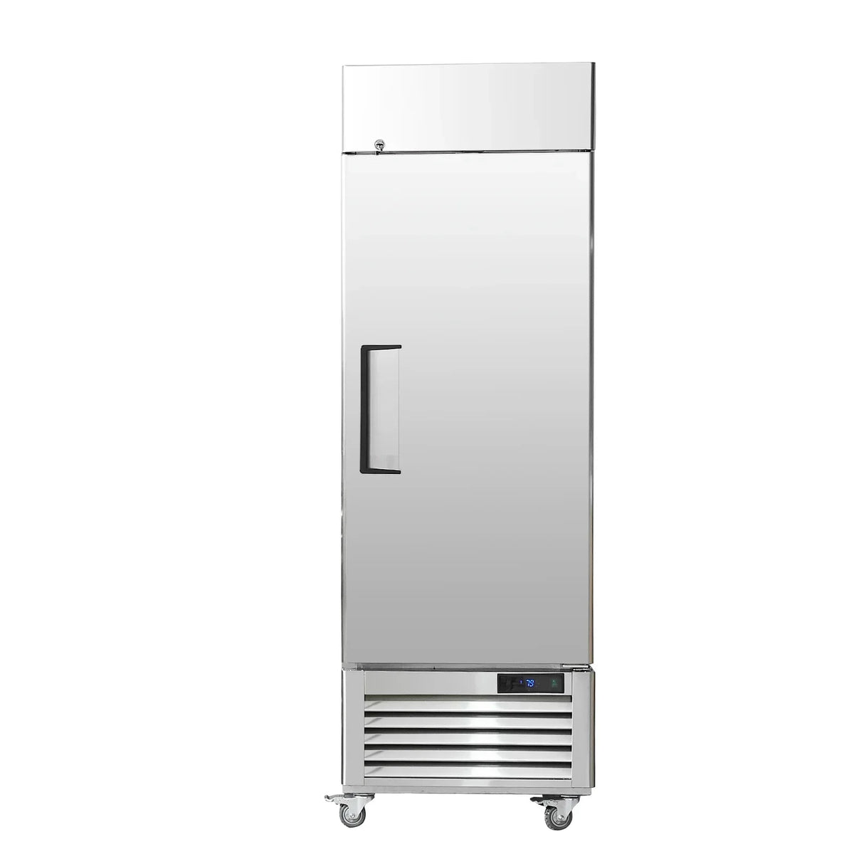 SKYSHALO Commercial Reach-In Upright Freezer, 19.32 Cu.ft, 1 Door, 4 Shelves