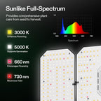 VIVOSUN AeroLight Wing AW400SE LED Grow Light 400W With Integrated Circulation Fan - AW400SE