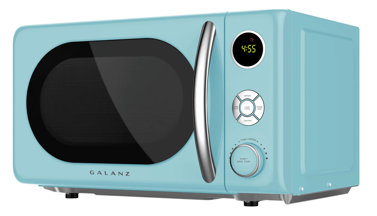 Galanz Retro Countertop Microwave Oven 0.7 Cu ft, 700 Watts, Blue - GLCMKA07BER-07A