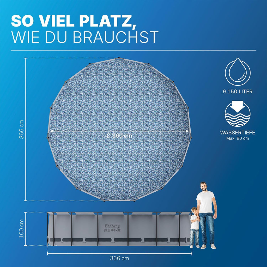 Bestway Steel Pro Max Above Ground Pool 366 x 100 cm - 5616B-7