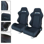 ZGBY Reclinable Sports Bucket Racing Seats With Sliders - Left And Right, 2 Pcs