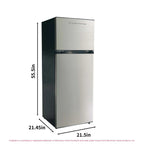 Frigidaire 21 in 7.5 Cu. Ft. Retro Top-Freezer Refrigerator, Standard Door Style, Stainless Look