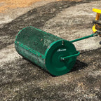 Landzie 24-Inch Walk-Behind Compost Spreader With Metal Mesh Basket