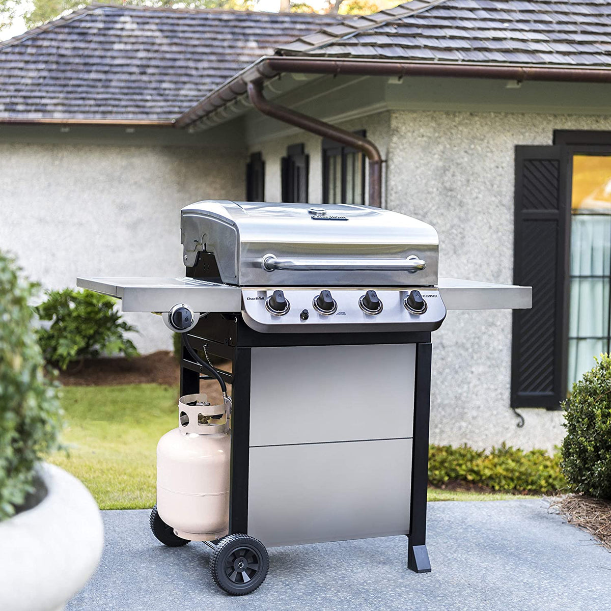 Char-Broil Performance 4-Burner Liquid Propane Gas Grill, Stainless Steel - 463377319