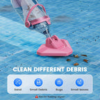 Cordless Handheld Pool Vacuum With Telescopic Pole, 20V, 28 x 8 x 4.8 in - T403