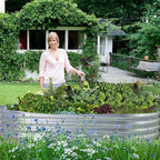 Land guard Galvanized Raised Garden Bed Kit, 10x4x1ft, 2-Pack