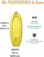 Generic Wave 6' Youth Kayak With Paddle - 6' Youth Wave Kayak