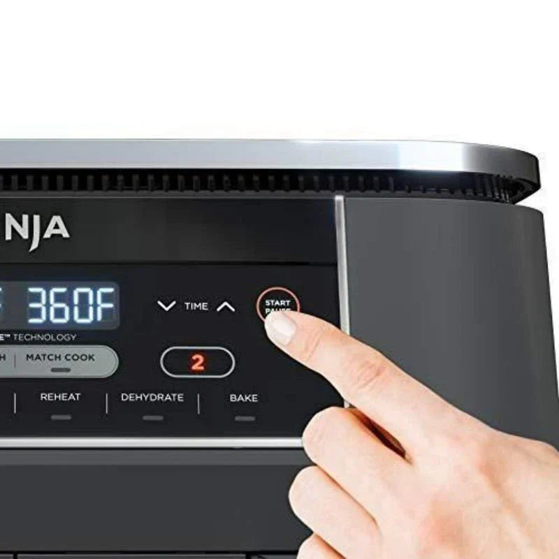 8-Quart 6-in-1 Dual Zone Air Fryer With Broil Rack