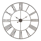 Round Metal Open-Frame Wall Clock