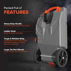 Camco Rhino 36-Gallon Portable RV Tote Tank With 2 Wheels - 39006