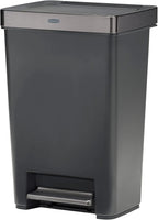 13 Gallon Step-On Trash Can - Hands-Free Garbage Bin