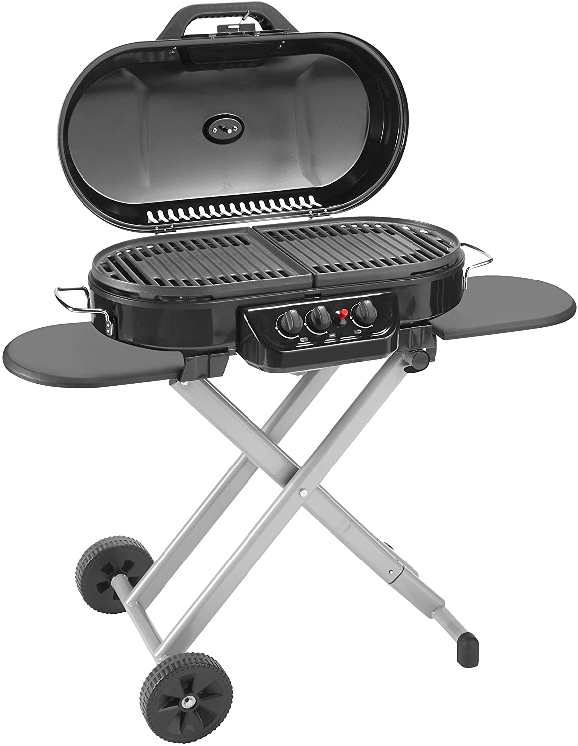 Portable Stand-Up Propane Grill, Black, 3 Burners - 285