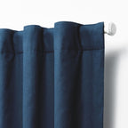 Blackout Single Window Curtain Panel, Back Tab And Rod Pocket, 100% Cotton