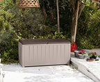 Keter Deck Storage Box 90 Gal Beige/Brown