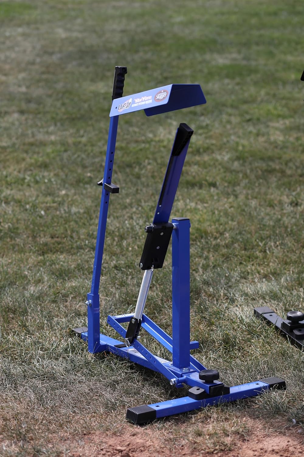 Louisville Slugger Blue Flame Pitching Machine, Blue, Metal, 32 x 14 x 6 Inches
