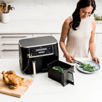 Ninja Foodi DualZone 10-Quart 6-in-1 Air Fryer With Two Independent Baskets
