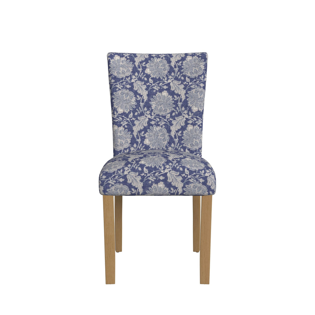 Set Of 2 Upholstered Parsons Dining Chairs, 38 in H x 19 in W x 23.5 in D