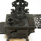 Old Mountain Mini Wood Cook Stove Set, Black, 12 in x 10 1/2 in x 5 1/2 in