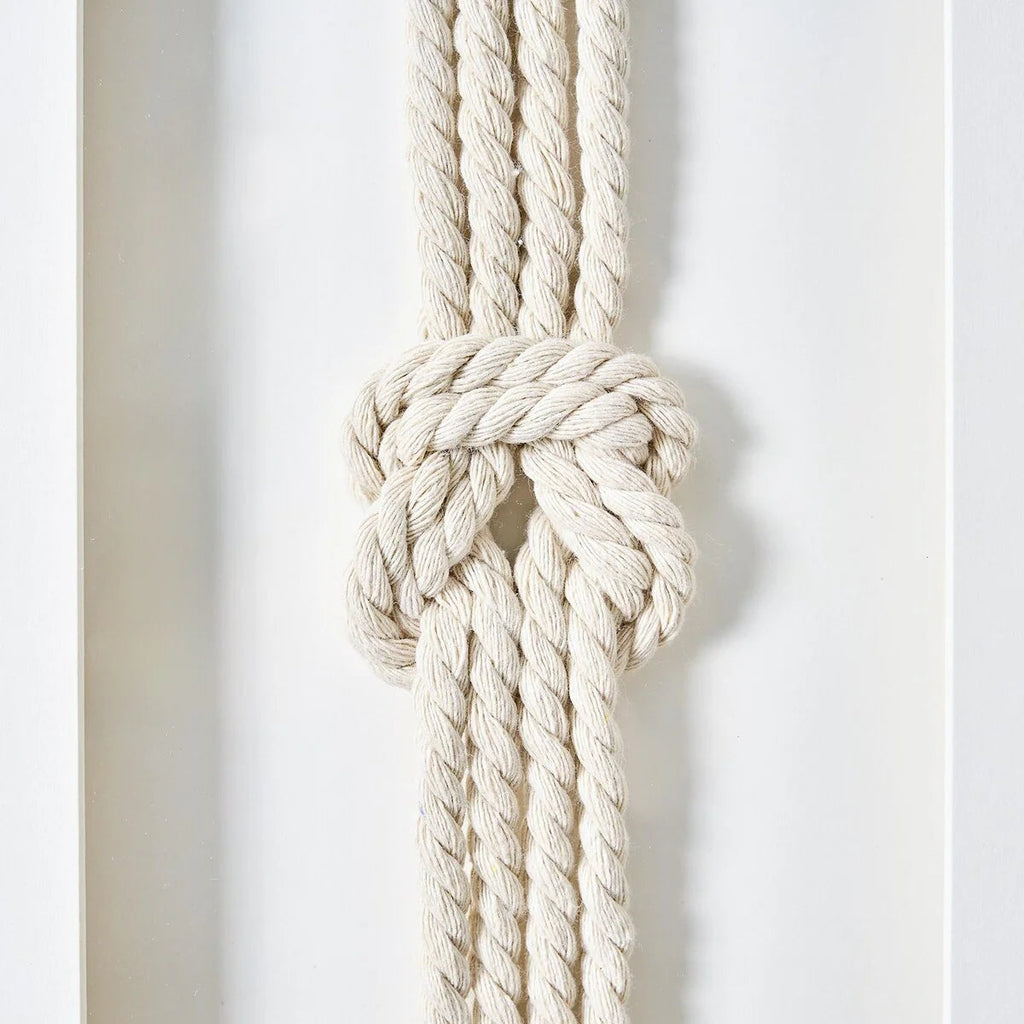 3-Piece Framed Nautical Knots Wall Decor Set, Natural Finish - 14in H x 11in L x 1.25in D