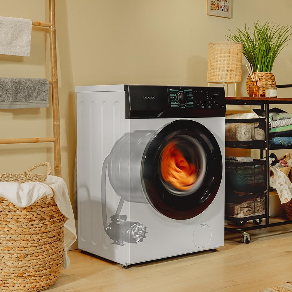 Cecotec Front Load Washing Machine 8 kg 1950W 1400 rpm 15 Programs - Bolero DressCode 8300 Inverter A