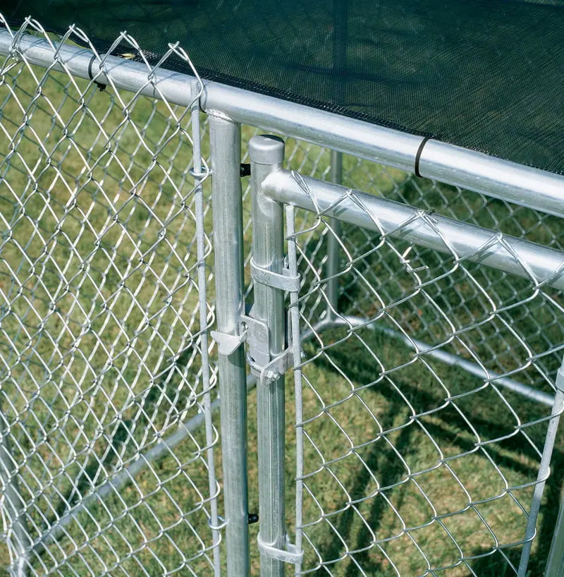 MidWest Homes for Pets Chain Link Outdoor Dog Kennel 6L x 6W x 4H With Sunscreen - K9664