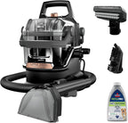 Bissell Little Green HydroSteam Portable Carpet And Upholstery Cleaner, Black And Copper Harbor - 3618
