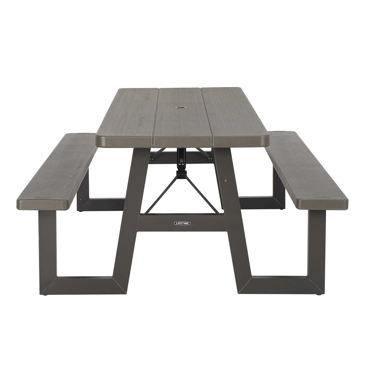 Lifetime 6-Foot W-Frame Folding Picnic Table, Brown - 60233