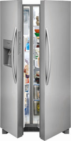 Frigidaire 26 Cu. Ft. 36in Standard Depth Side-by-Side Refrigerator, Stainless Steel - FRSS2623AS