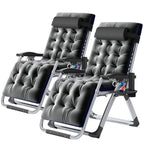 NAIZEA Zero Gravity Lawn Recliner Chairs, 2 Pack, Black