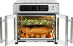 26-Qt. Extra-Large Air Fryer Convection Toaster Oven With French Doors, Stainless Steel