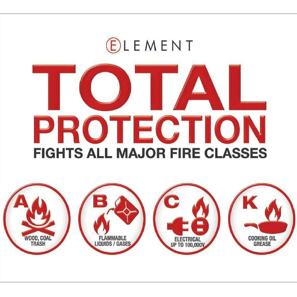 ELEMENT E50 Fire Extinguisher, 50 Second Discharge - 40050