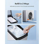 TAOTRONIC Countertop Nugget Ice Maker, 26lb Per Day, 3.3lb Ice Bin