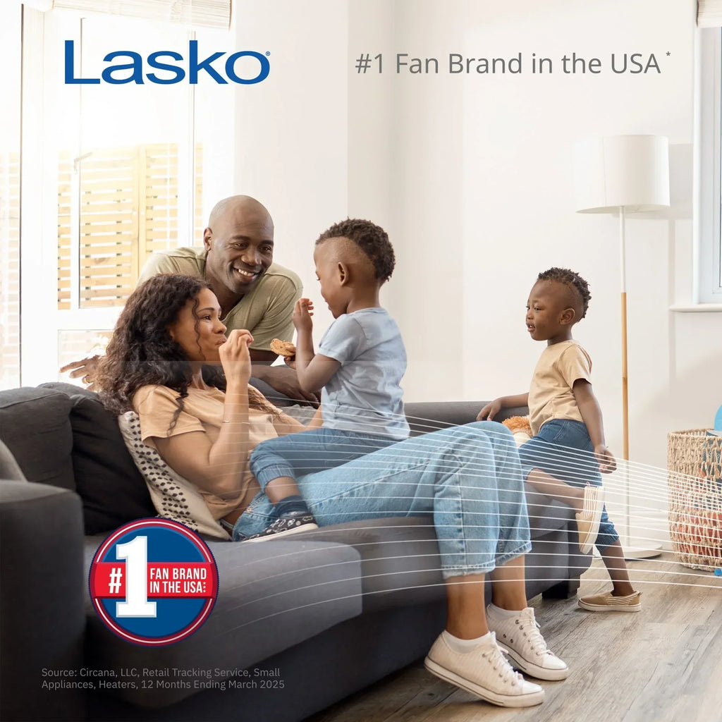 Lasko Xtra Air 48 inch 4-Speed Oscillating Remote Controlled Tower Fan, Black - T48336
