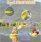 Generic Wave 6' Youth Kayak With Paddle - 6' Youth Wave Kayak