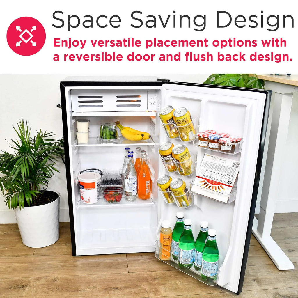 Frigidaire Retro Bar Fridge, 3.2 Cu. Ft., Pink, 65-Watt - EFR376-C-PINK