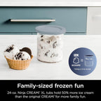 7-in-1 Ice Cream Maker With 2 Pint Containers And Lids - Silver