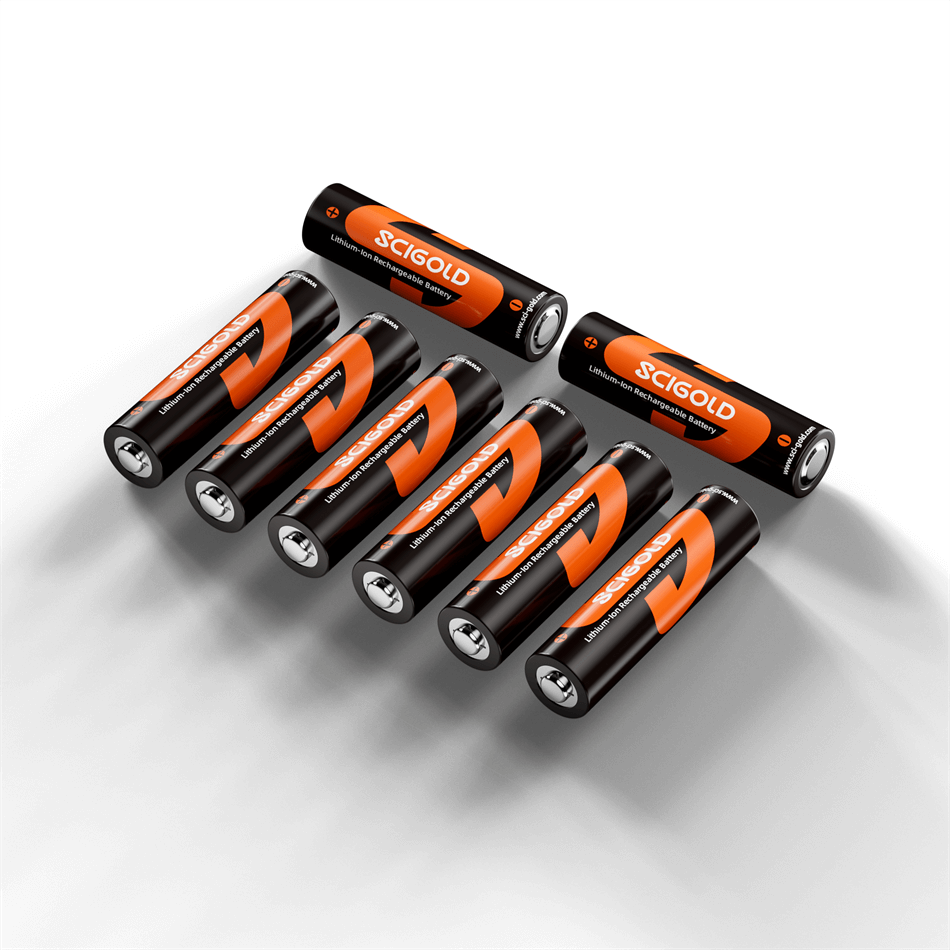 Scigold Li-ion AA Rechargeable Batteries 1.5V 2775mWh 4-Pack - SG-B00A-LI01
